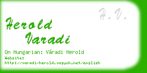 herold varadi business card